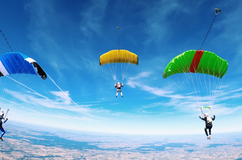 Skydiving over Cape Town