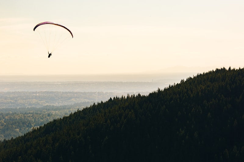 Paragliding over Cape Town